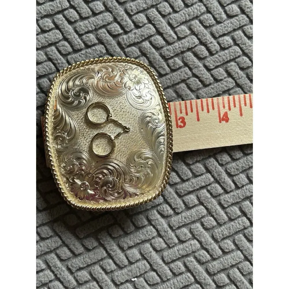 Montana Silversmiths Vintage Horse Snaffle Bit Belt Buckle Headstall Bridle